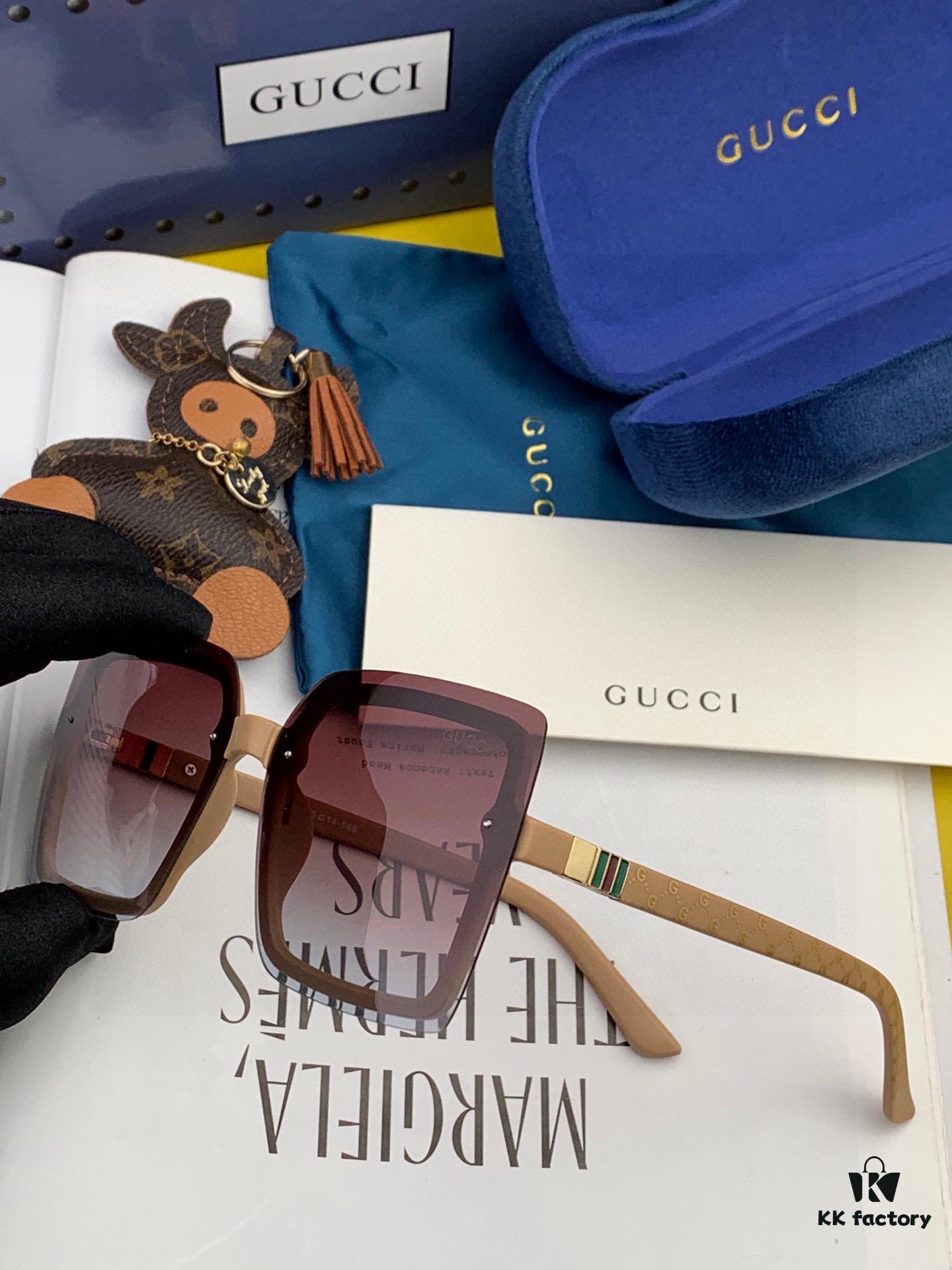 6931fe1e3a89a121ed54e493 TR Polarized Series Gucci Classic Square Frame Design, Universal Fit for All Face Shapes, Stylish with Coats or Dresses, Polarized Lenses for UV Protection Model: G9222 Sunglasses
