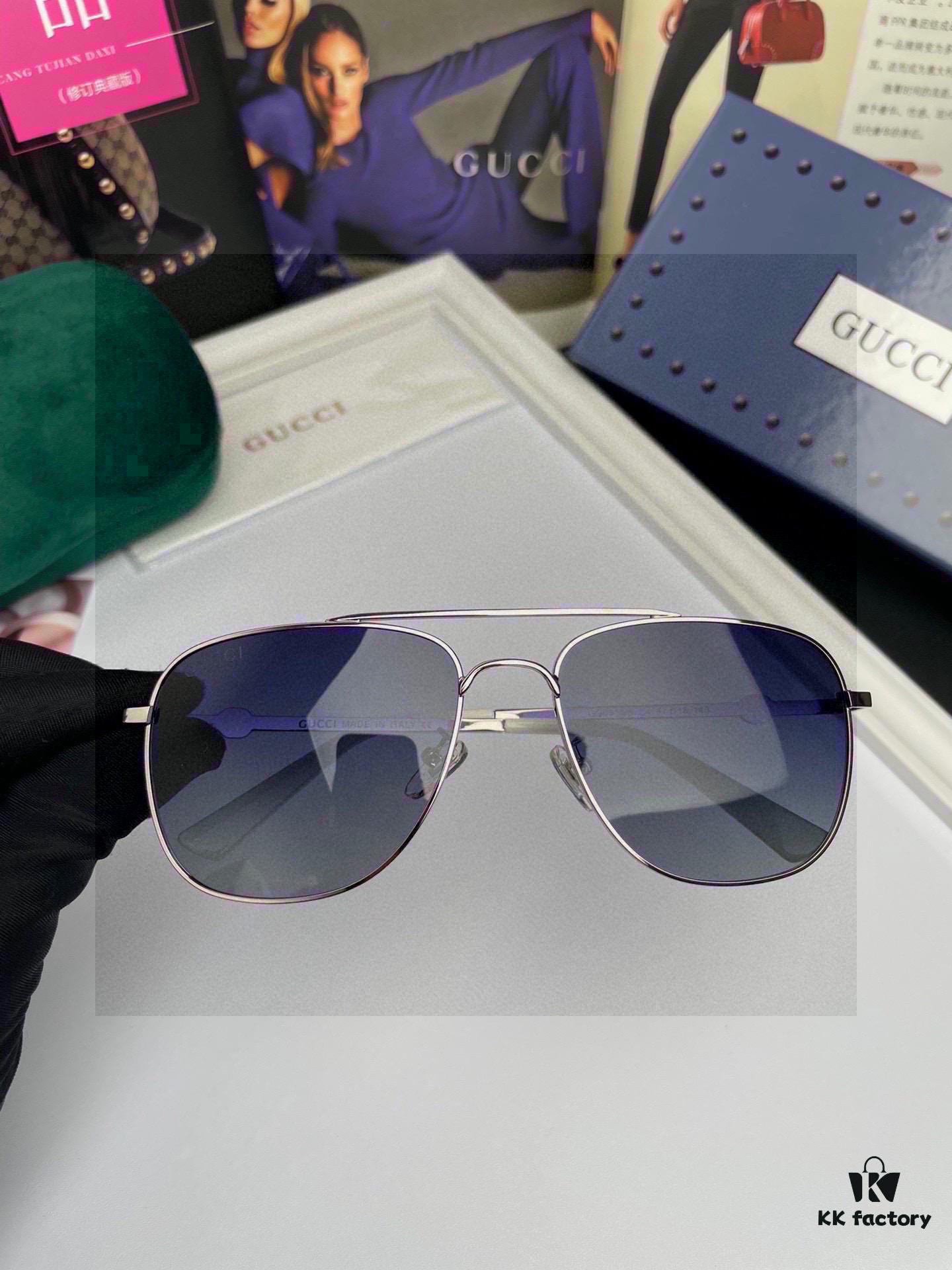 6931fe203a89a121ed54e4b4 Gucci Bee Original Men's and Women's Unisex Polarized Sunglasses with Metal Alloy Frame and Double G Bee Logo Temples