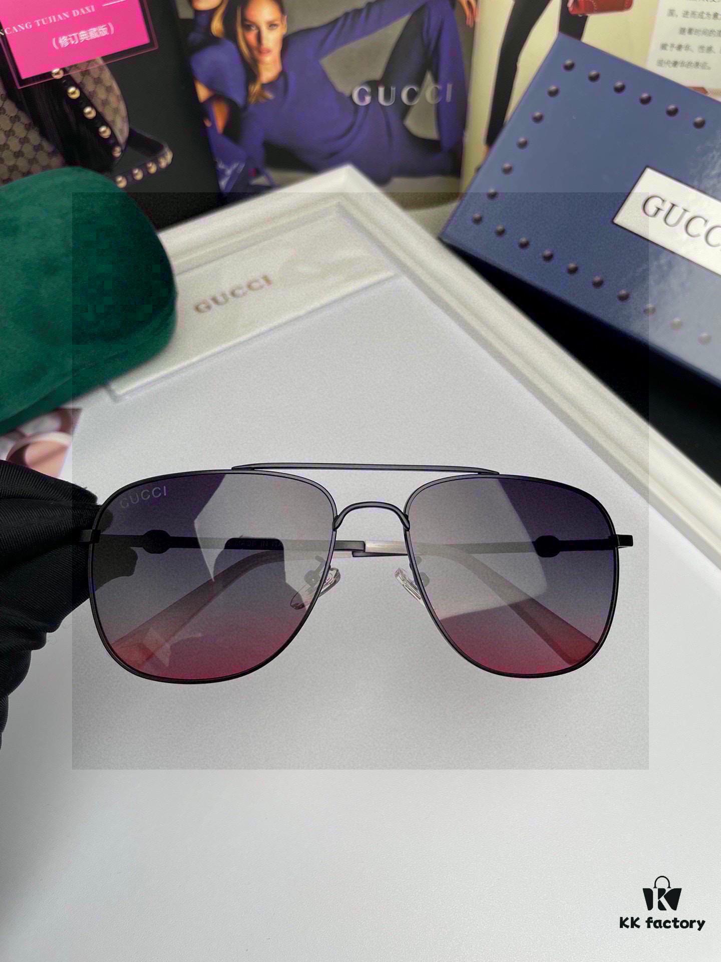 6931fe203a89a121ed54e4b5 Gucci Bee Original Men's and Women's Unisex Polarized Sunglasses with Metal Alloy Frame and Double G Bee Logo Temples