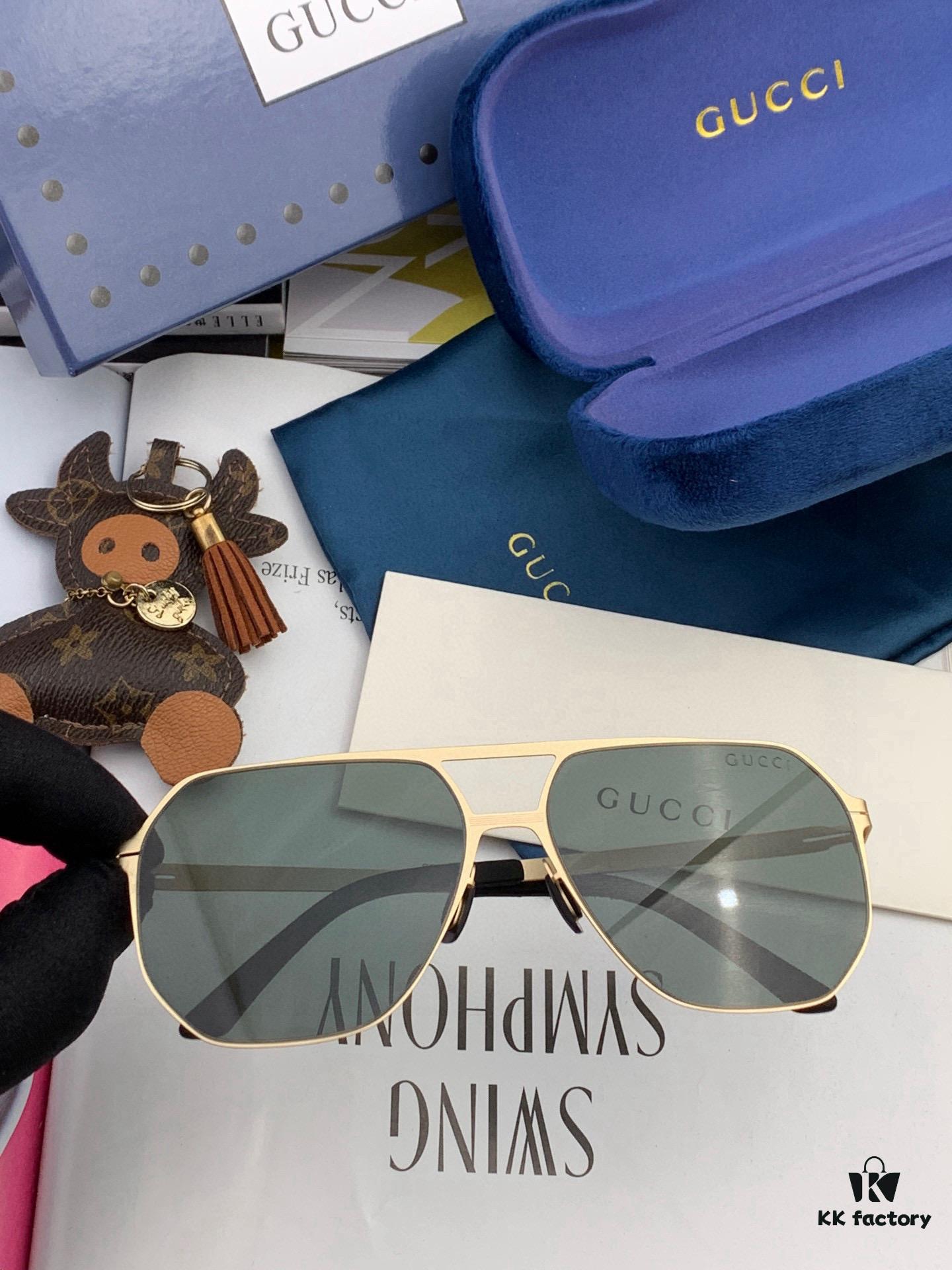 6931fe213a89a121ed54e4bd GUCCI 2025 New Unisex Polygonal Sunglasses G1731, Electroplated Finish, Ultra-Lightweight and Highly Elastic Frame Without Screws, Scratch-Resistant and Unbreakable Design, High-Definition Nylon Lenses, Premium Craftsmanship, Original Materials, Stylish and Versatile for Casual Wear
