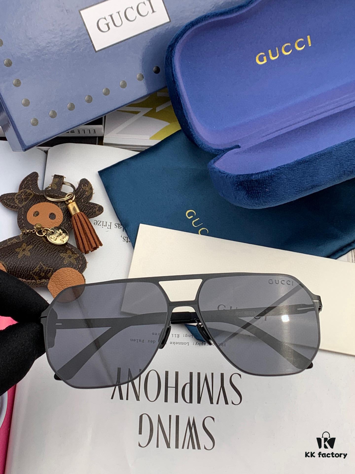 6931fe213a89a121ed54e4be GUCCI 2025 New Unisex Polygonal Sunglasses G1731, Electroplated Finish, Ultra-Lightweight and Highly Elastic Frame Without Screws, Scratch-Resistant and Unbreakable Design, High-Definition Nylon Lenses, Premium Craftsmanship, Original Materials, Stylish and Versatile for Casual Wear