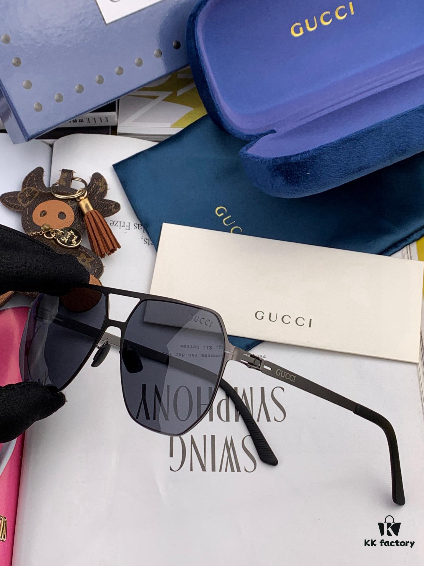 6931fe213a89a121ed54e4bf GUCCI 2025 New Unisex Polygonal Sunglasses G1731, Electroplated Finish, Ultra-Lightweight and Highly Elastic Frame Without Screws, Scratch-Resistant and Unbreakable Design, High-Definition Nylon Lenses, Premium Craftsmanship, Original Materials, Stylish and Versatile for Casual Wear