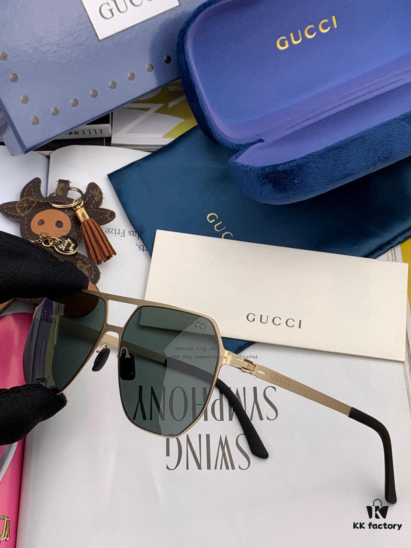 6931fe213a89a121ed54e4c0 GUCCI 2025 New Unisex Polygonal Sunglasses G1731, Electroplated Finish, Ultra-Lightweight and Highly Elastic Frame Without Screws, Scratch-Resistant and Unbreakable Design, High-Definition Nylon Lenses, Premium Craftsmanship, Original Materials, Stylish and Versatile for Casual Wear