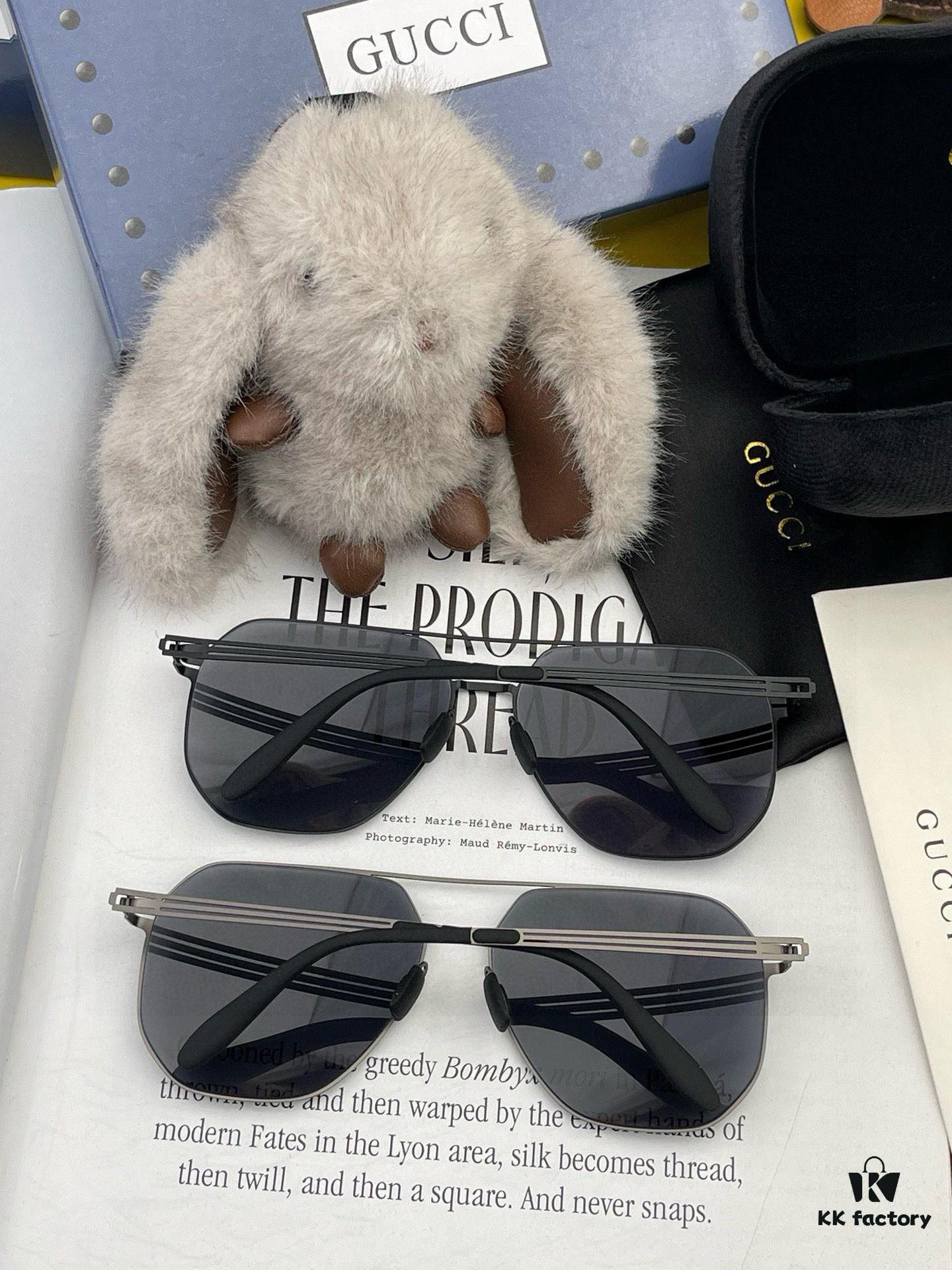 6931fe223a89a121ed54e4d3 GUCCI 2025 New Unisex Polygonal Sunglasses Electroplated Non-Fading Ultra-Light Elastic Frame No Screws Crush-Resistant HD Nylon Lenses
