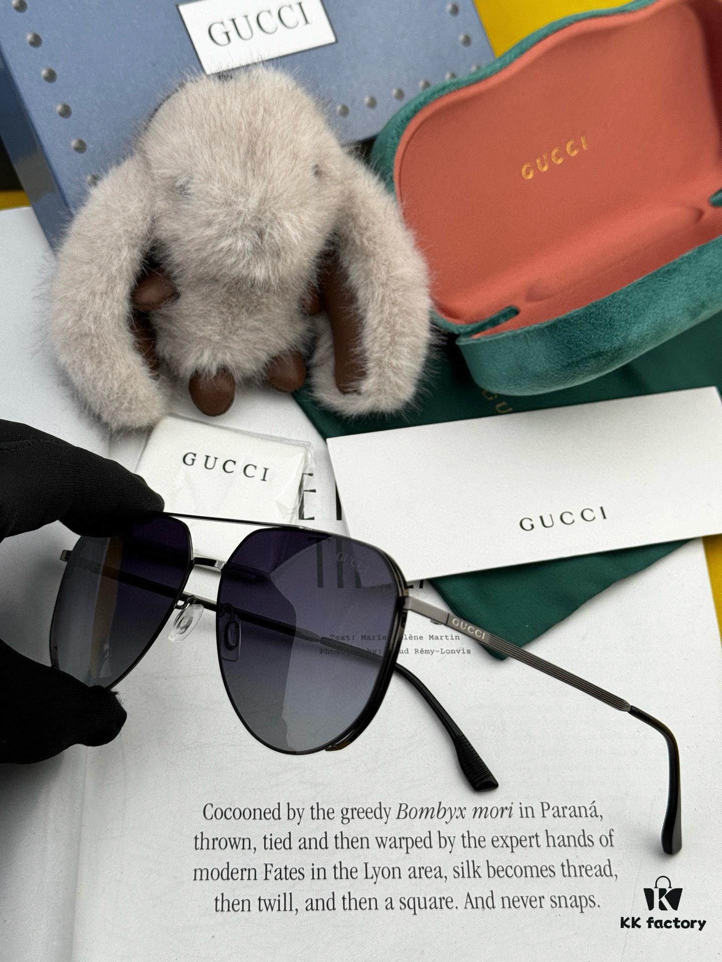 6931fe253a89a121ed54e4f4 GUCCI Men's Colorful Pilot Polarized Sunglasses