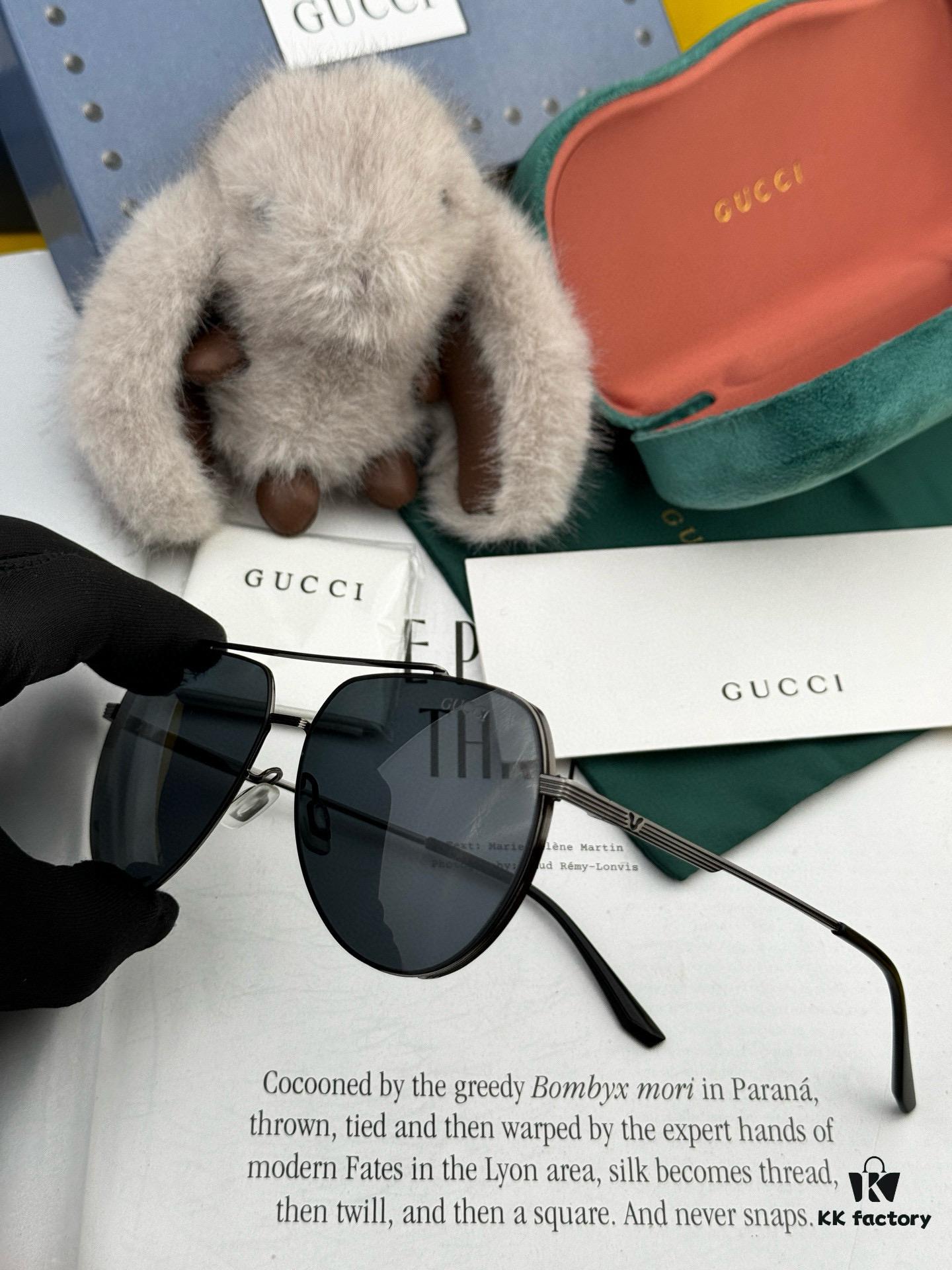 6931fe273a89a121ed54e50f GUCCI Men's Colorful Pilot Polarized Sunglasses
