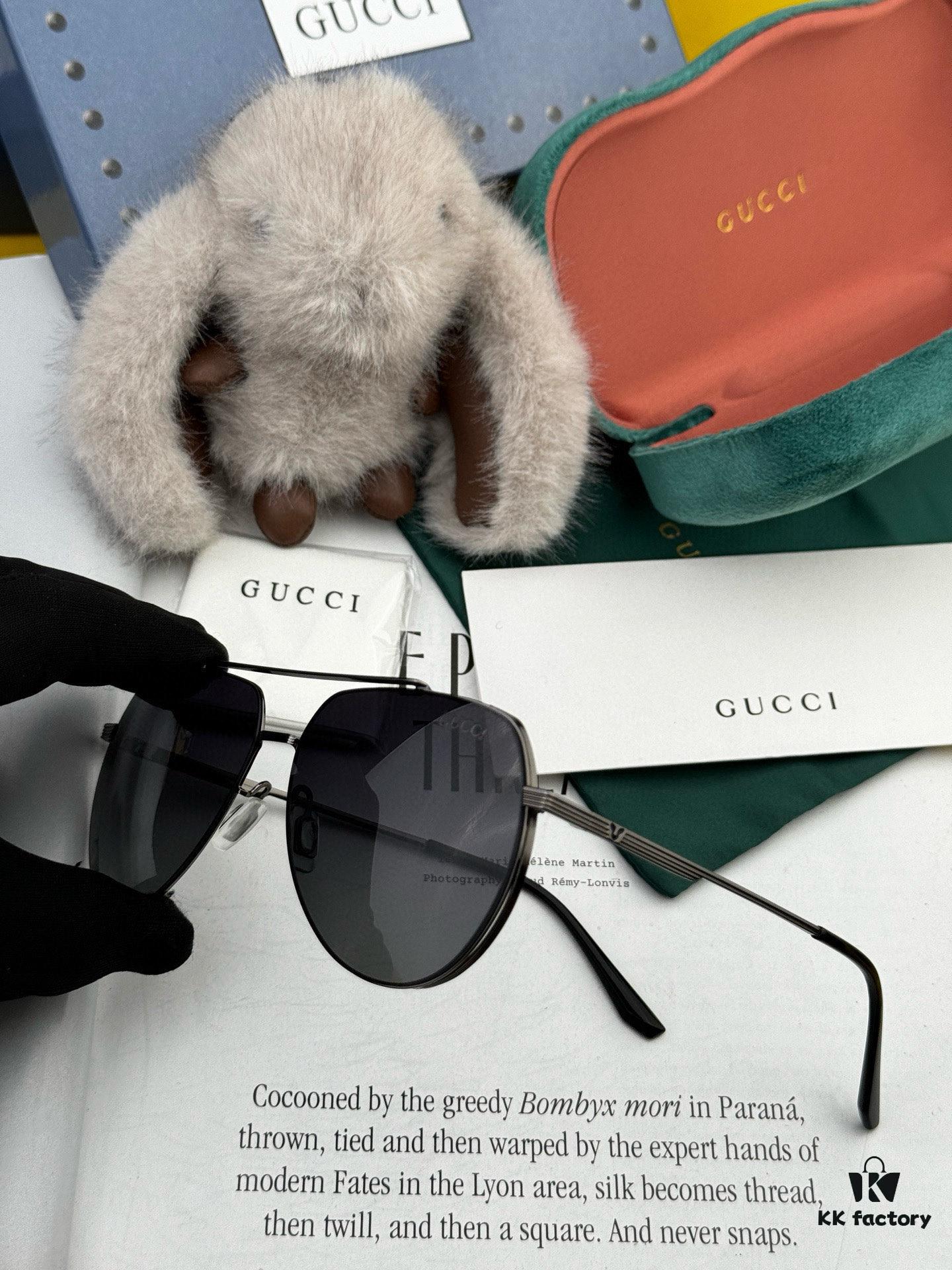 6931fe273a89a121ed54e511 GUCCI Men's Colorful Pilot Polarized Sunglasses