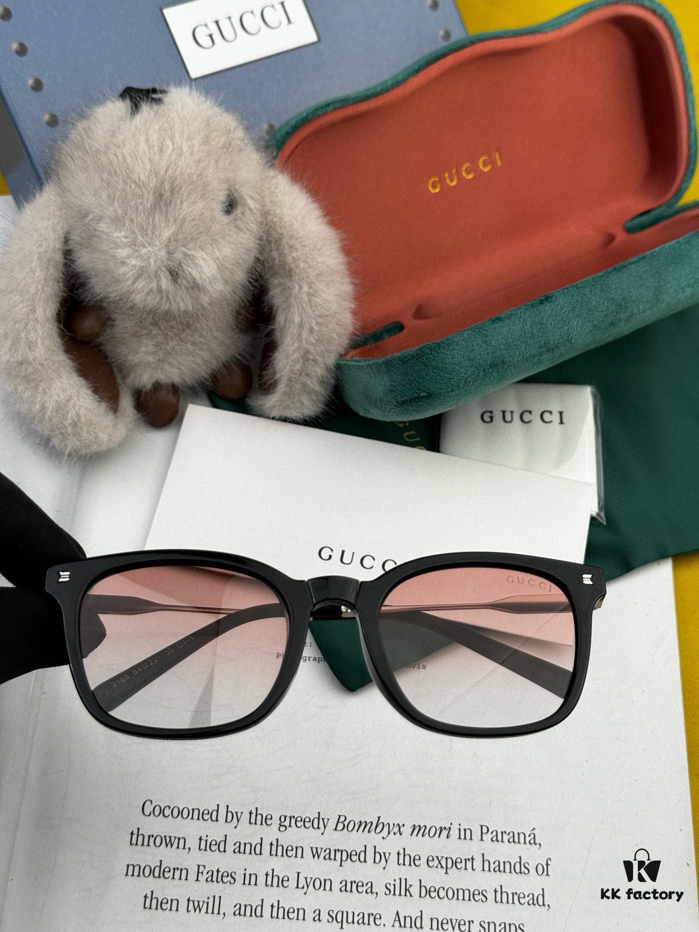 GUCCI 2025 Spring New Arrival Trendy Folding Square Polarized Sunglasses High Quality Comfortable Wear Influencer Style Sun Glasses Model: G8318