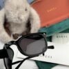 GUCCI 2025 Spring New Arrival Trendy Folding Square Polarized Sunglasses High Quality Comfortable Wear Influencer Style Sun Glasses Model: G8318