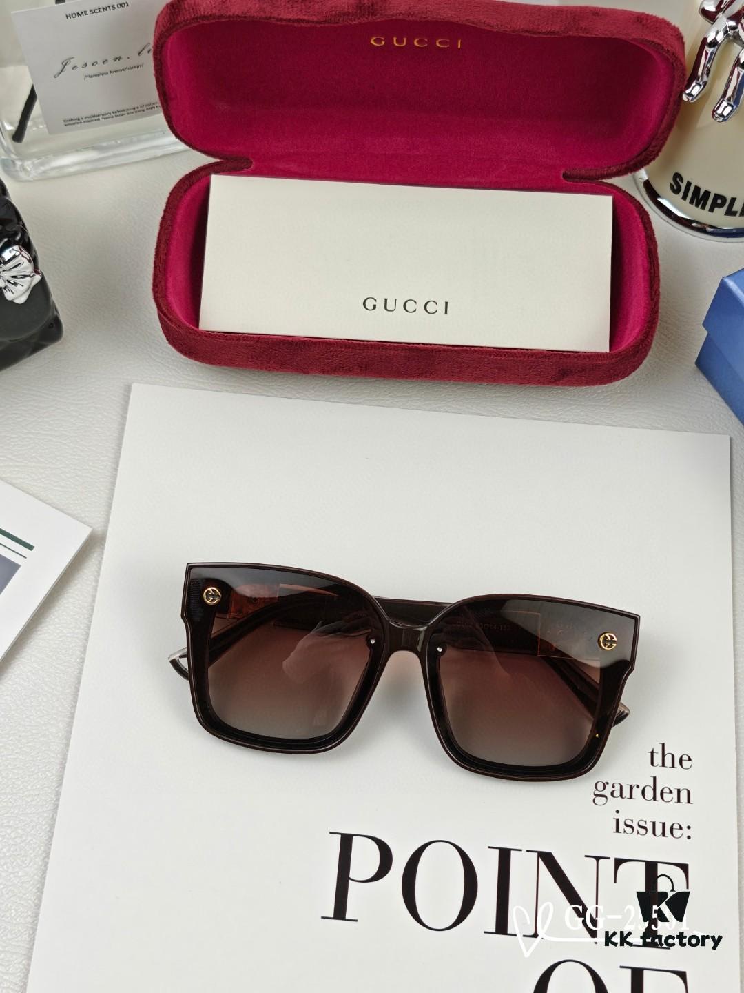 6931fe313a89a121ed54e59a GUCCI Italy New Model GG Series Sunglasses with Polarized HD Lenses, Lightweight TR Frame for Comfortable Wear