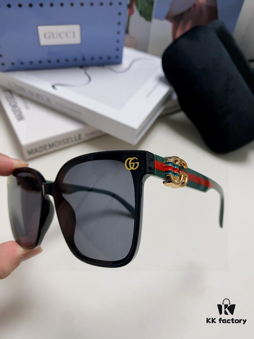 6931fe353a89a121ed54e5cc Gucci 2025 Spring New Arrival Super Fresh Style Ultra-Bright Frame with Large G Logo on Temple, Elegant and Stylish Women's Popular Sunglasses