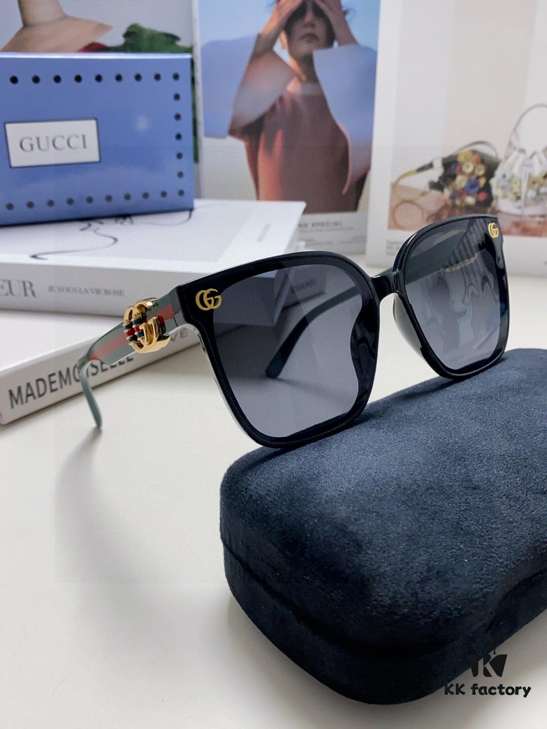 6931fe353a89a121ed54e5ce Gucci 2025 Spring New Arrival Super Fresh Style Ultra-Bright Frame with Large G Logo on Temple, Elegant and Stylish Women's Popular Sunglasses