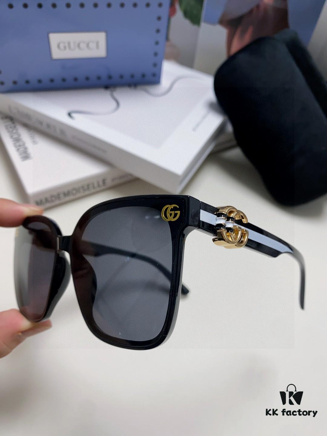 6931fe363a89a121ed54e5d7 Gucci 2025 Spring New Arrival Ultra-Fresh Style Shiny Frame with Oversized G Logo on Temples, Elegant and Stylish Women's Best-Selling Sunglasses