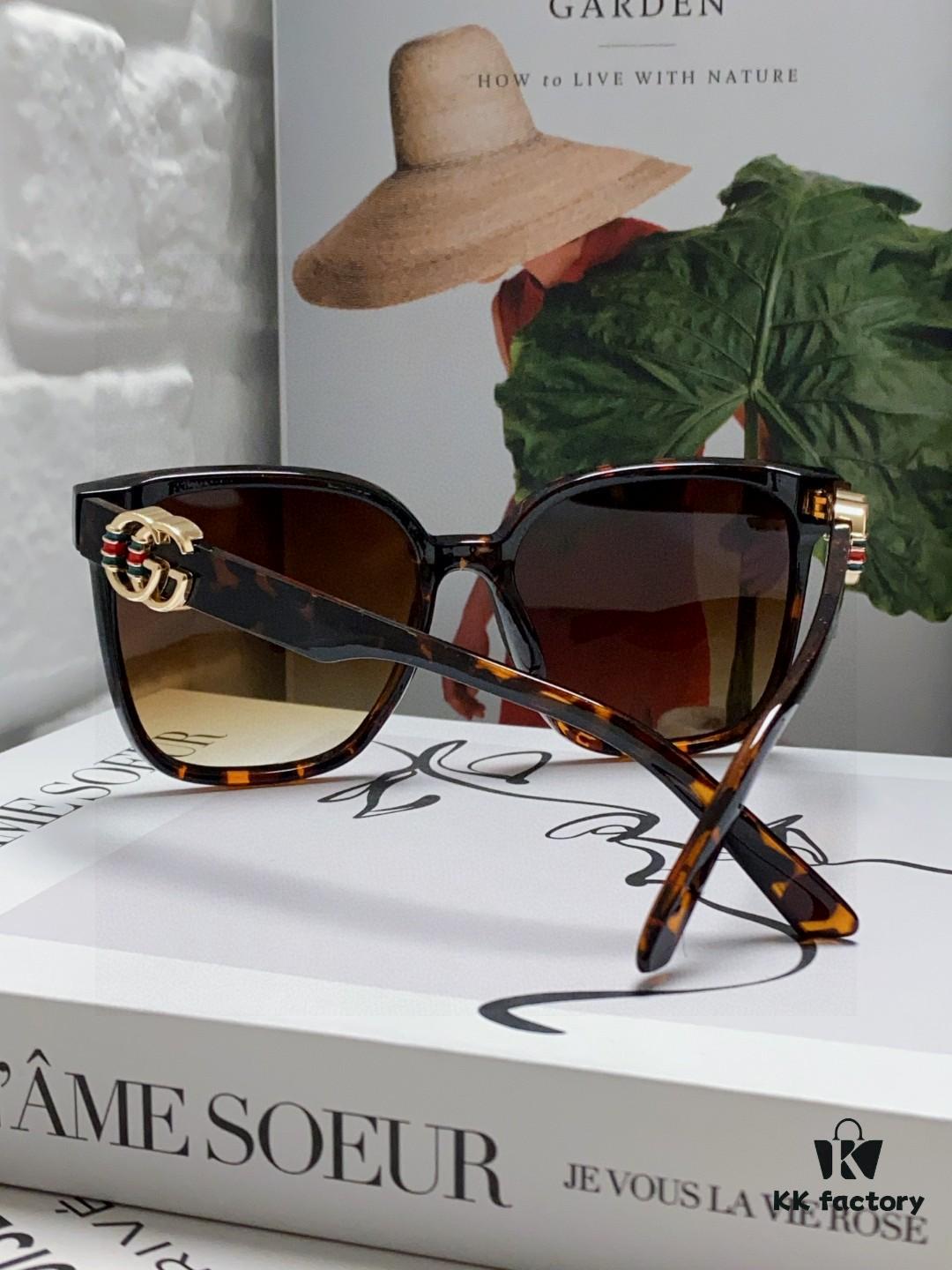 6931fe363a89a121ed54e5df Gucci 2025 Spring New Arrival Ultra-Fresh Style Shiny Frame with Oversized G Logo on Temples, Elegant and Stylish Women's Best-Selling Sunglasses