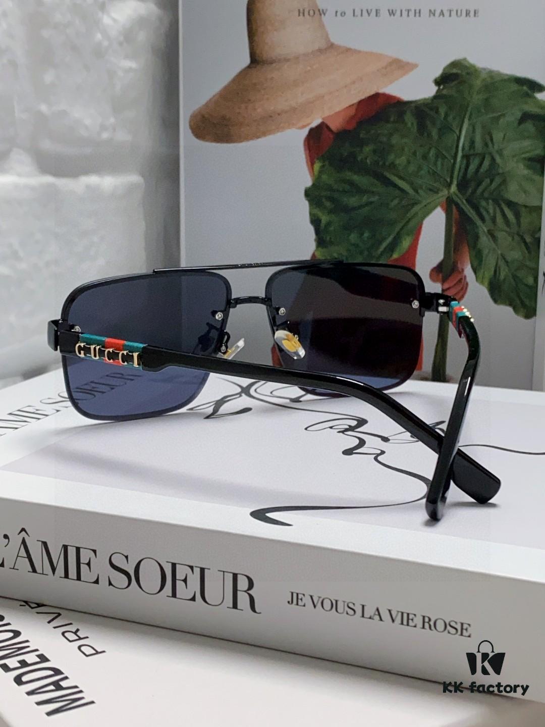 6931fe373a89a121ed54e5e9 Gucci 2025 Official Early Spring New Arrival Men's Sunglasses, Popular Style Worn by Many Celebrities – Large-Frame Polarized Clear Vision Sunglasses