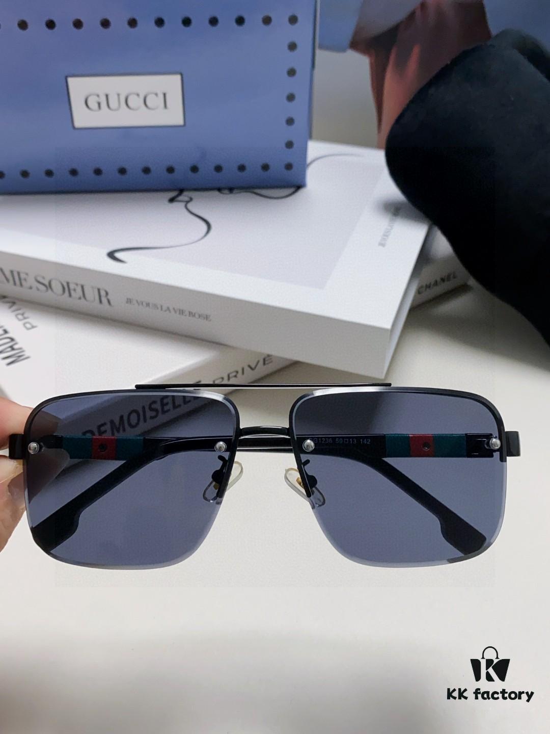 6931fe373a89a121ed54e5ea Gucci 2025 Official Early Spring New Arrival Men's Sunglasses, Popular Style Worn by Many Celebrities – Large-Frame Polarized Clear Vision Sunglasses