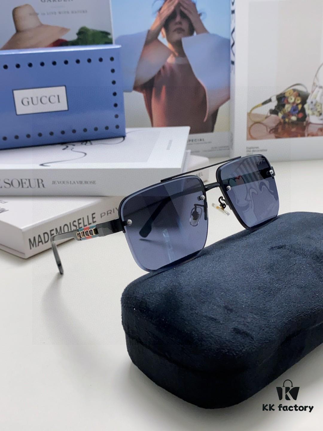 6931fe373a89a121ed54e5ee Gucci 2025 Official Early Spring New Arrival Men's Sunglasses, Popular Style Worn by Many Celebrities – Large-Frame Polarized Clear Vision Sunglasses