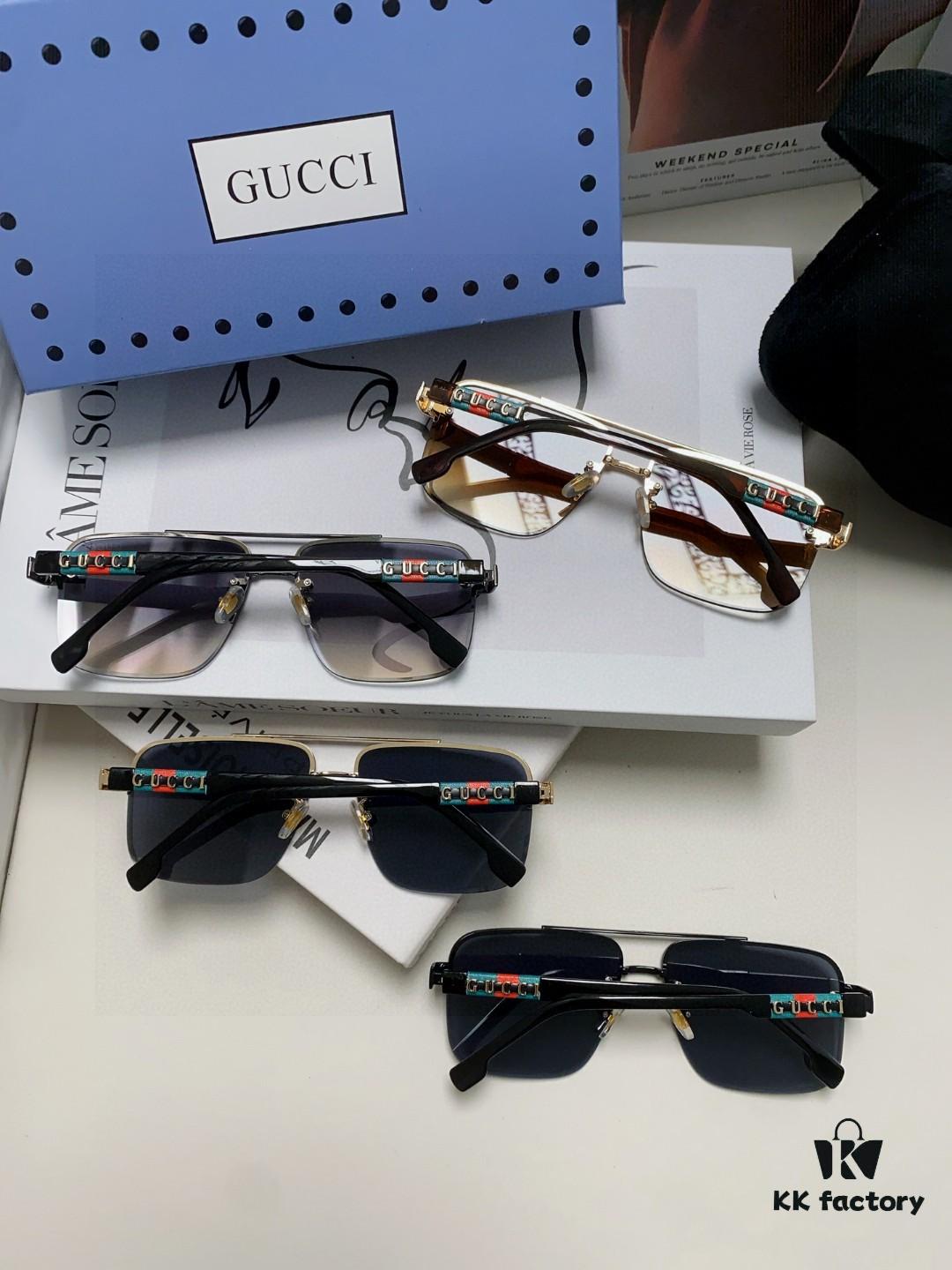 6931fe383a89a121ed54e5ef Gucci 2025 Official Early Spring New Arrival Men's Sunglasses, Popular Style Worn by Many Celebrities – Large-Frame Polarized Clear Vision Sunglasses