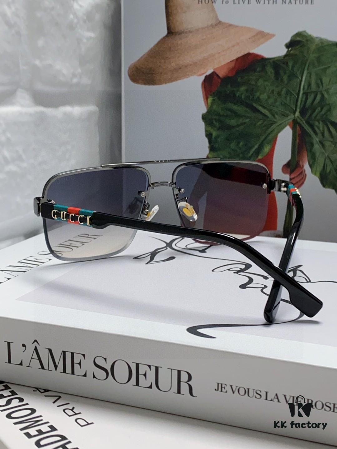6931fe393a89a121ed54e5fd Gucci 2025 Official Early Spring New Arrival Men's Sunglasses, Popular Style Worn by Many Celebrities, Large-Frame Polarized Clear Vision Sunglasses
