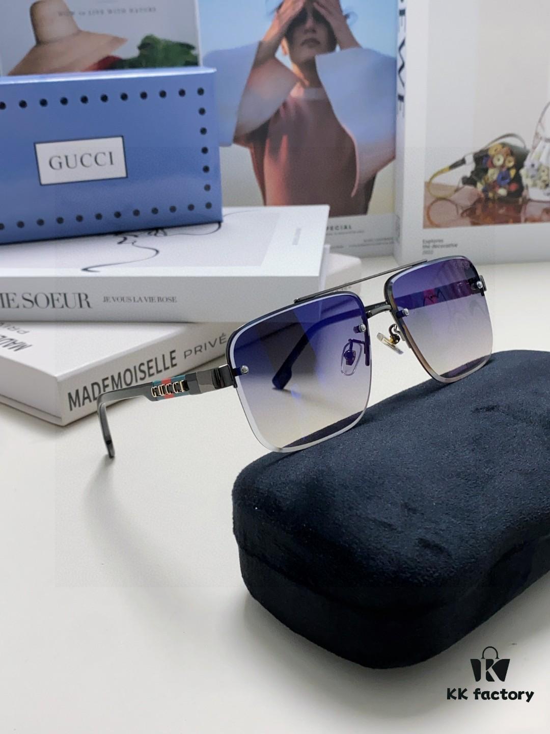 6931fe393a89a121ed54e602 Gucci 2025 Official Early Spring New Arrival Men's Sunglasses, Popular Style Worn by Many Celebrities, Large-Frame Polarized Clear Vision Sunglasses