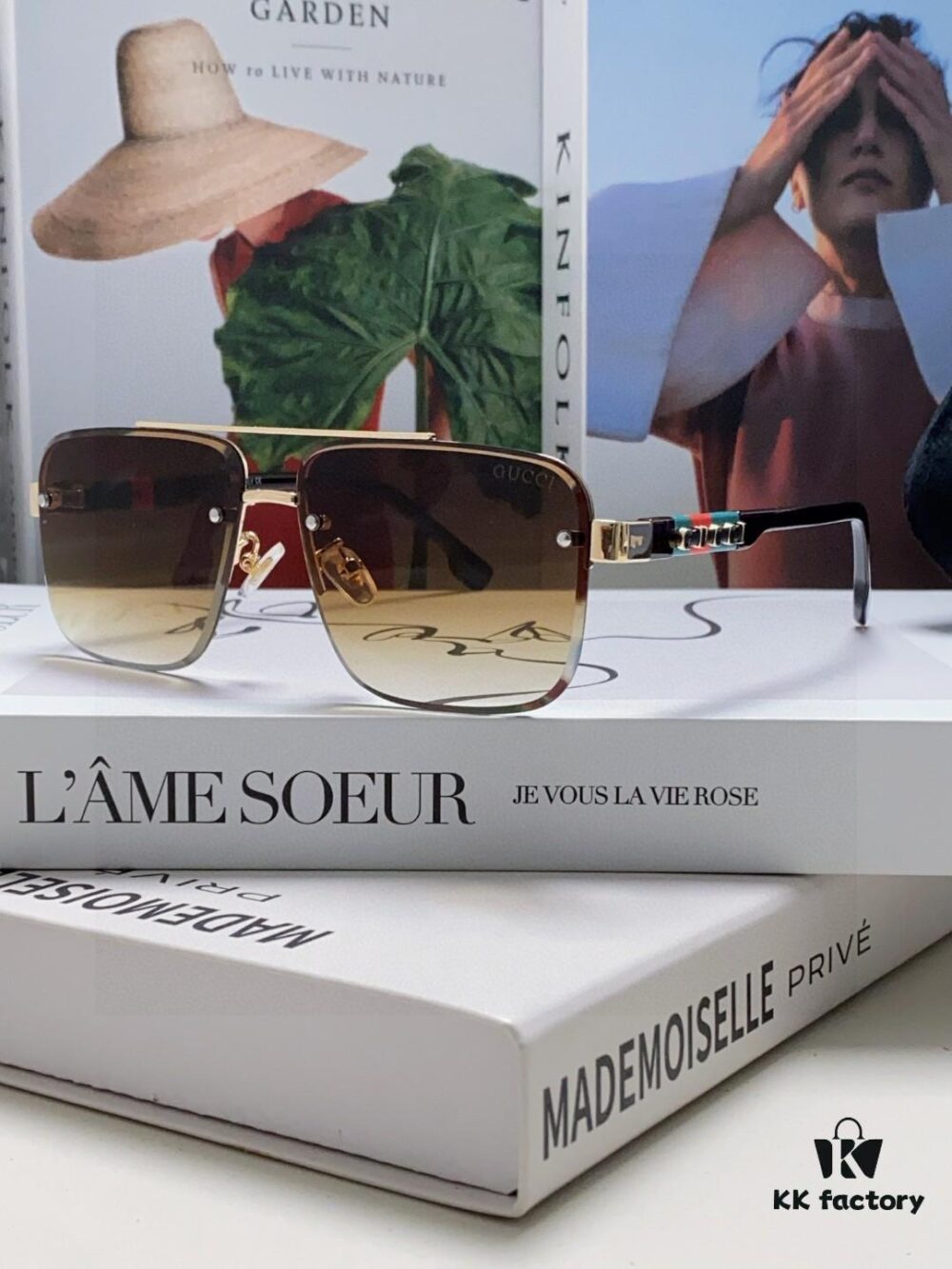 Gucci 2025 Official Spring Collection Men's Sunglasses, Popular Oversized Polarized Sunglasses Worn by Many Celebrities