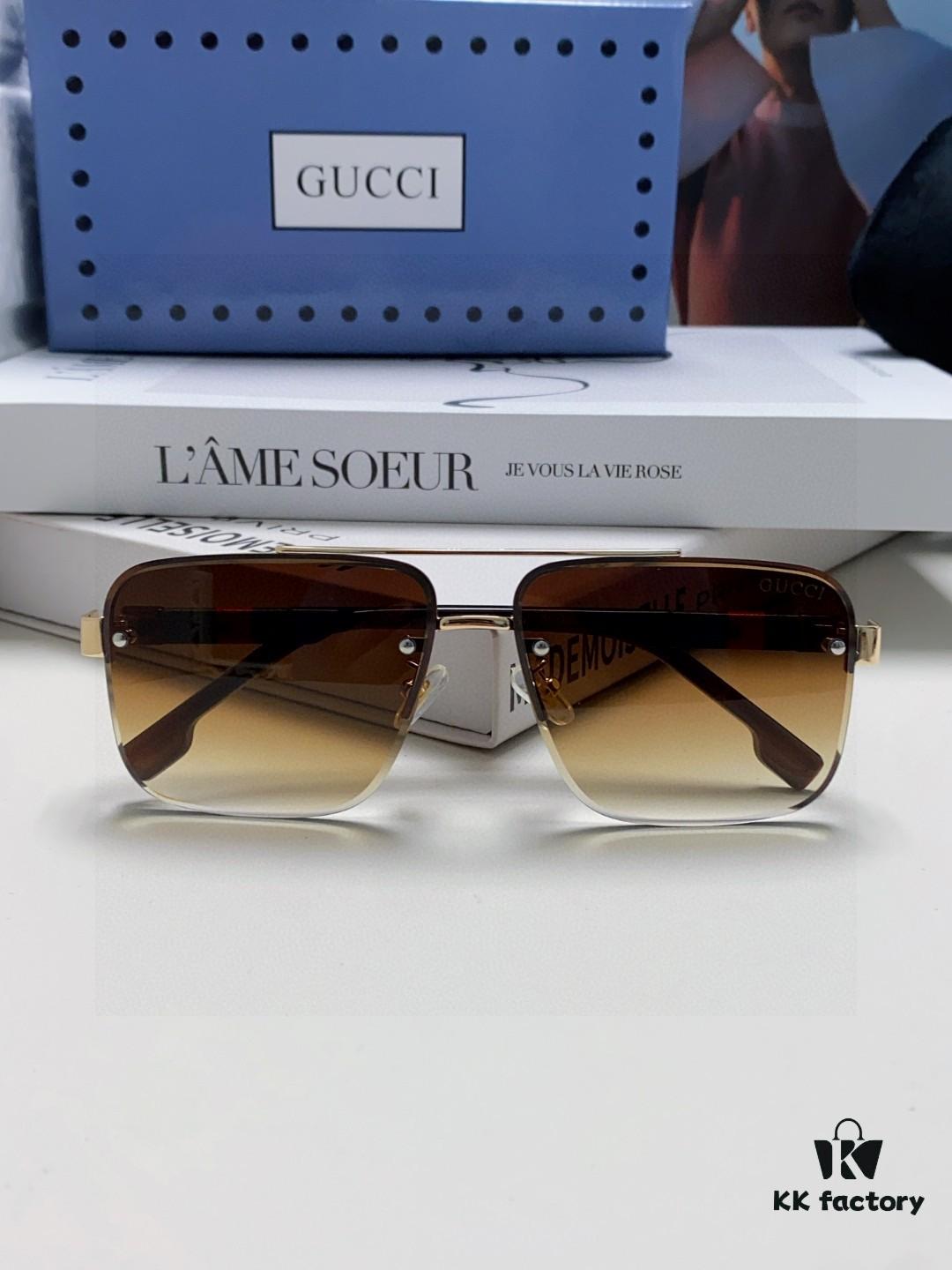 6931fe3a3a89a121ed54e60b Gucci 2025 Official Spring Collection Men's Sunglasses, Popular Oversized Polarized Sunglasses Worn by Many Celebrities
