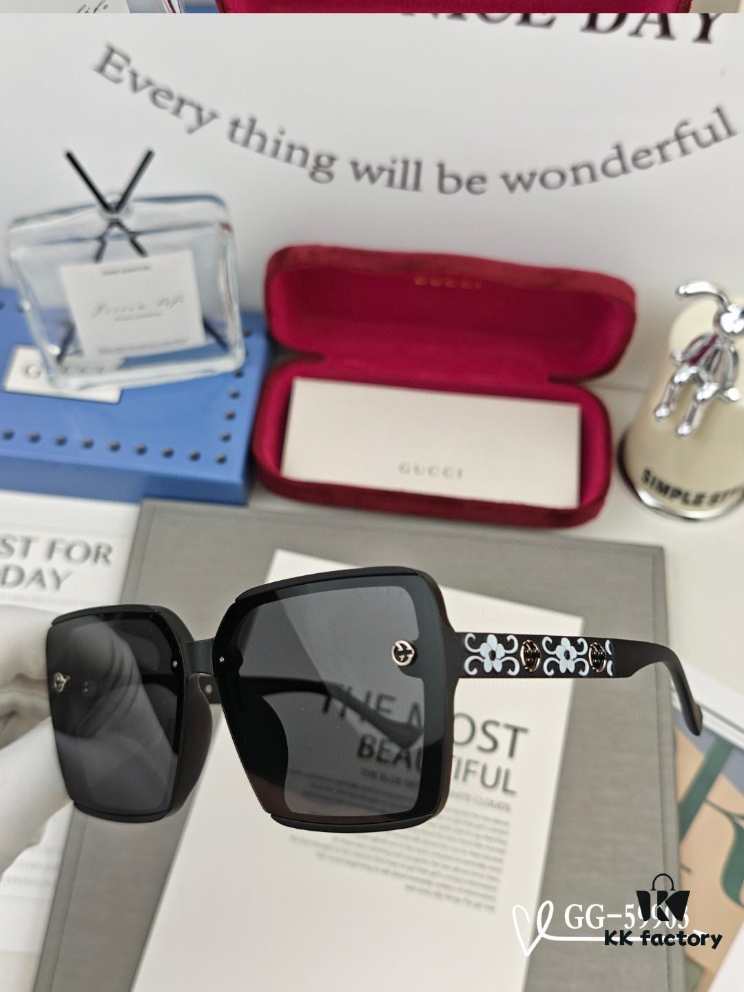 6931fe3d3a89a121ed54e62d GUCCI Italy - Polarized TR90 Frame Sunglasses with High-Definition Resin Lenses, Lightweight and Comfortable Wear, Model: 59903