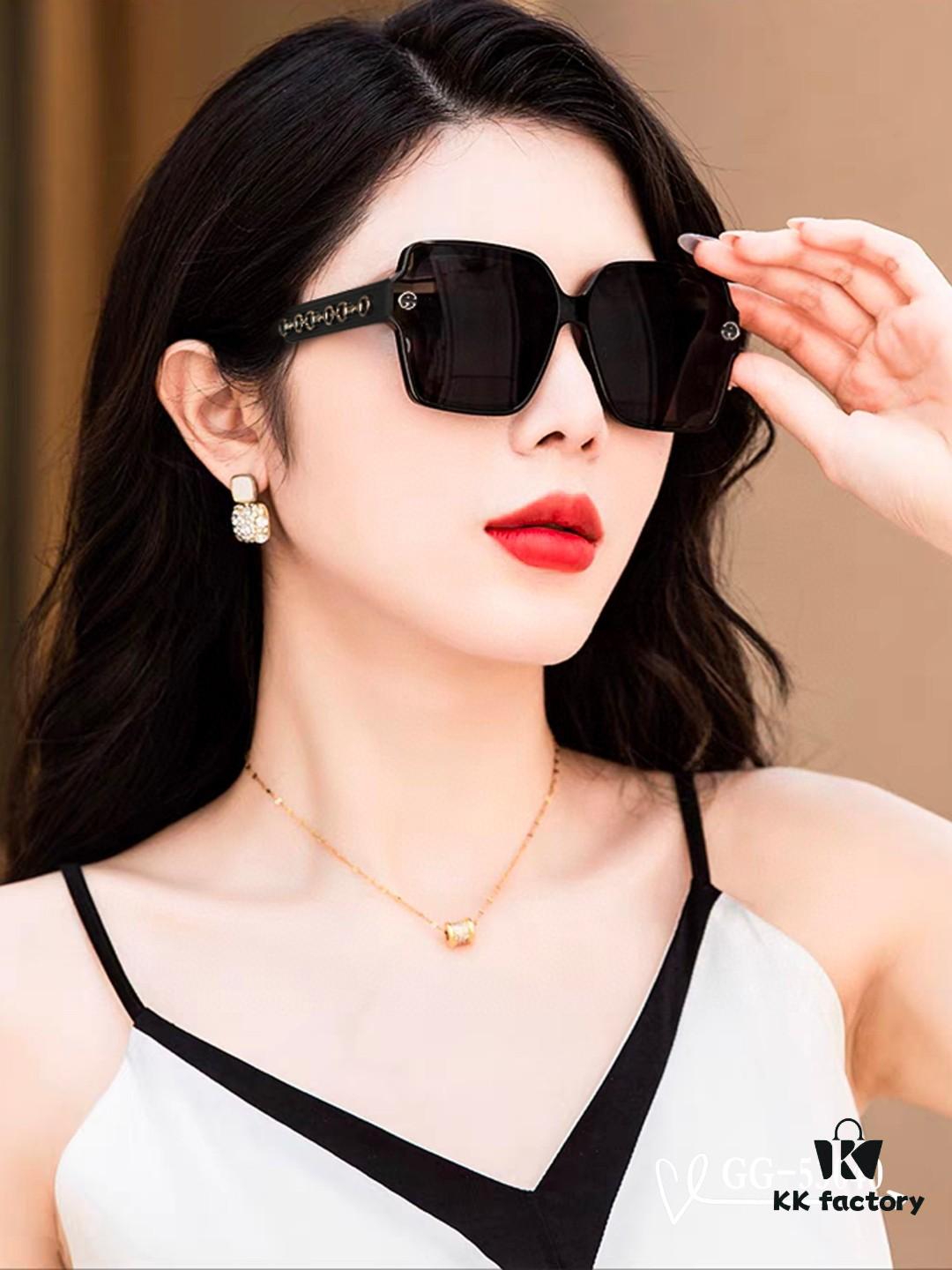 GUCCI Italy - Polarized TR Lightweight Sunglasses with High-Definition Resin Lenses, Model 53040, Size 57-16-148