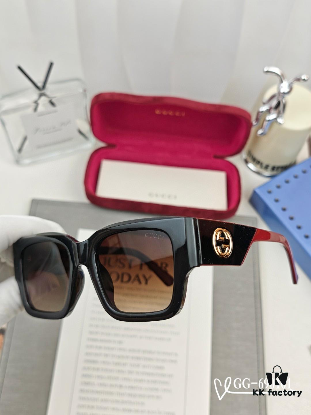 Gucci Italy - Polarized HD Resin Lenses, Lightweight TR Frame Sunglasses, Model 69101, Size 57-16-148