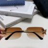 6931fe423a89a121ed54e677 Gucci Rhinestone-Embellished Butterfly Unisex Frameless Sunglasses for Women, Stylish and Fashionable Retro Sun Glasses