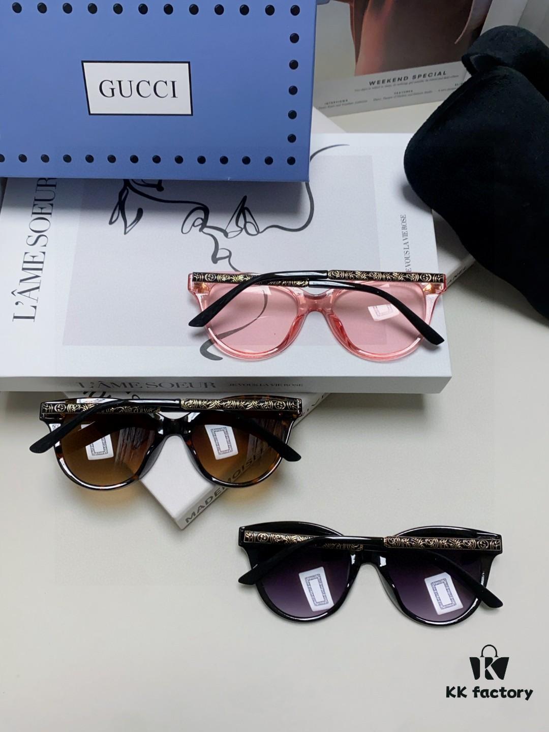 6931fe473a89a121ed54e6ad Gucci New Bee Style Sunglasses with Metal Hinges, UV Protection, Stylish and Face-Framing for Outdoor Fashion