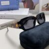 6931fe493a89a121ed54e6cf Gucci 2025 New Arrival Unisex Black Rectangular Acetate Sunglasses with Dual Side Logo, Trendy and Comfortable Oversized Sun Glasses
