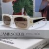 6931fe4a3a89a121ed54e6dc Gucci 2025 New Arrival Unisex Black Rectangular Acetate Sunglasses with Dual Side Logo, Trendy and Comfortable Oversized Sun Glasses