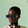 Gucci Bright and Bold Personality Rectangular Narrow-Framed Sunglasses, Unisex Streetwear Style, Versatile and Chic, Model GG1425S