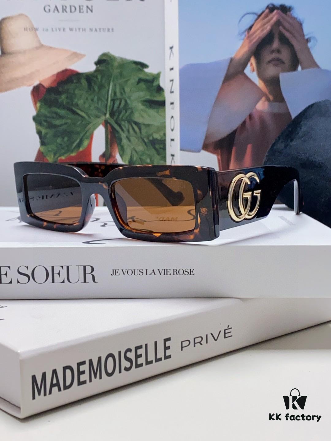 6931fe4c3a89a121ed54e6f4 Gucci Bright and Bold Personality Rectangular Narrow-Framed Sunglasses Unisex Streetwear Style, Versatile Design GG1425S