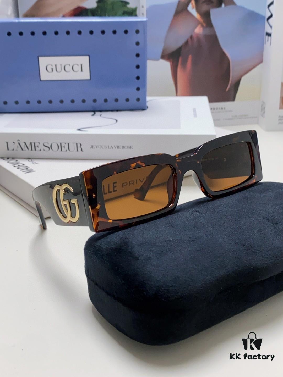 6931fe4d3a89a121ed54e6fb Gucci Bright and Bold Personality Rectangular Narrow-Framed Sunglasses Unisex Streetwear Style, Versatile Design GG1425S