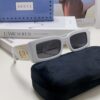 Gucci Cheerful and Bold Personality Rectangular Narrow-Framed Sunglasses Unisex Street Fashion GG1425S
