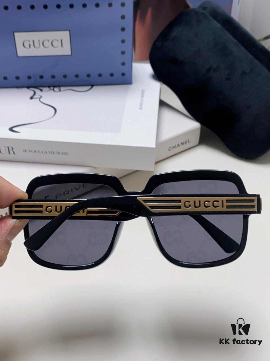 6931fe513a89a121ed54e729 Gucci 2025 New Arrival Classic Round Frame Unisex Design, Flattering on All Face Shapes, Perfect Match for Coats and Dresses, Iridescent Lens UV-Protective Sunglasses