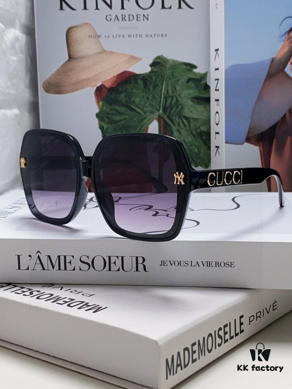 Gucci 2025 New Women's Sunglasses, Fashionable Oversized Sun Glasses for Women, Brand Designer Eyewear