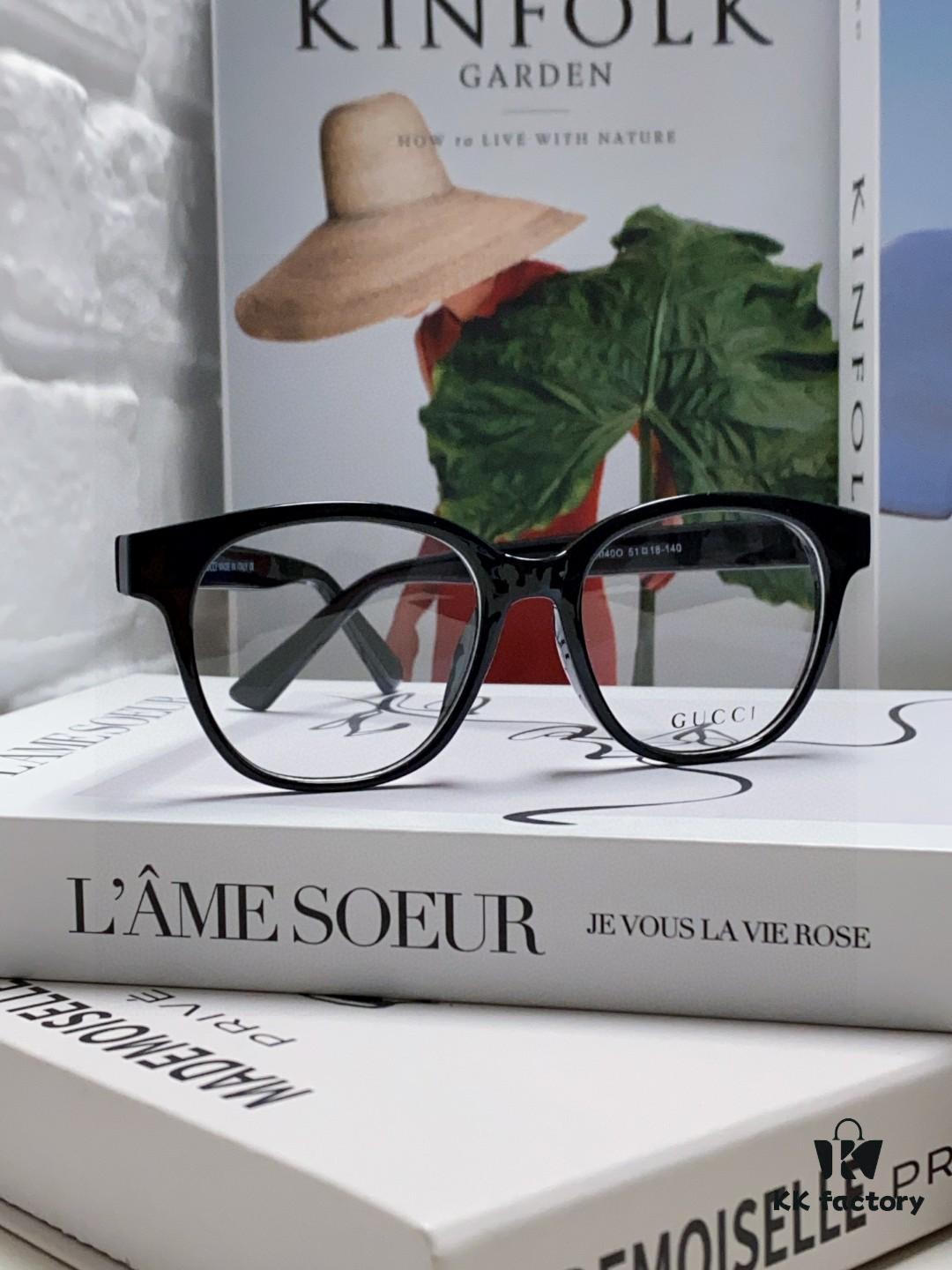 6931fe563a89a121ed54e776 Gucci 2025 New Arrival Women's Woven Art Close-Leg Frame Black Optical Glasses with Classic Red-Green Band, Fashionable Eyewear for Men and Women