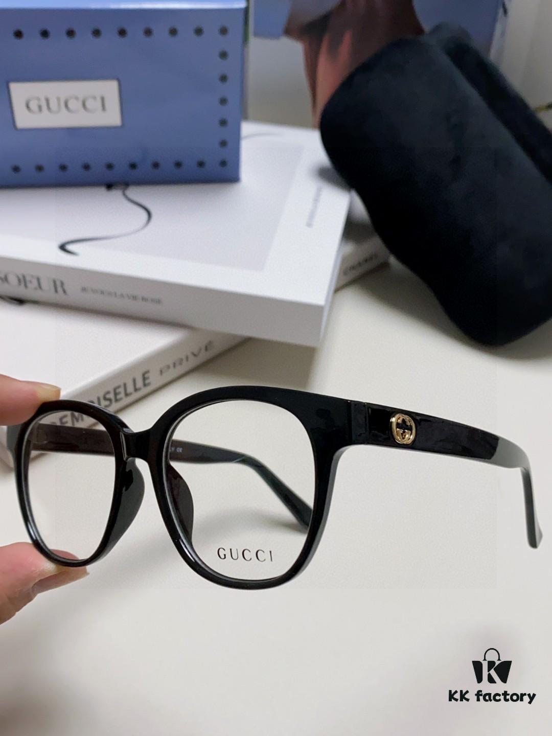 6931fe573a89a121ed54e77a Gucci 2025 New Arrival Women's Woven Art Close-Leg Frame Black Optical Glasses with Classic Red-Green Band, Fashionable Eyewear for Men and Women