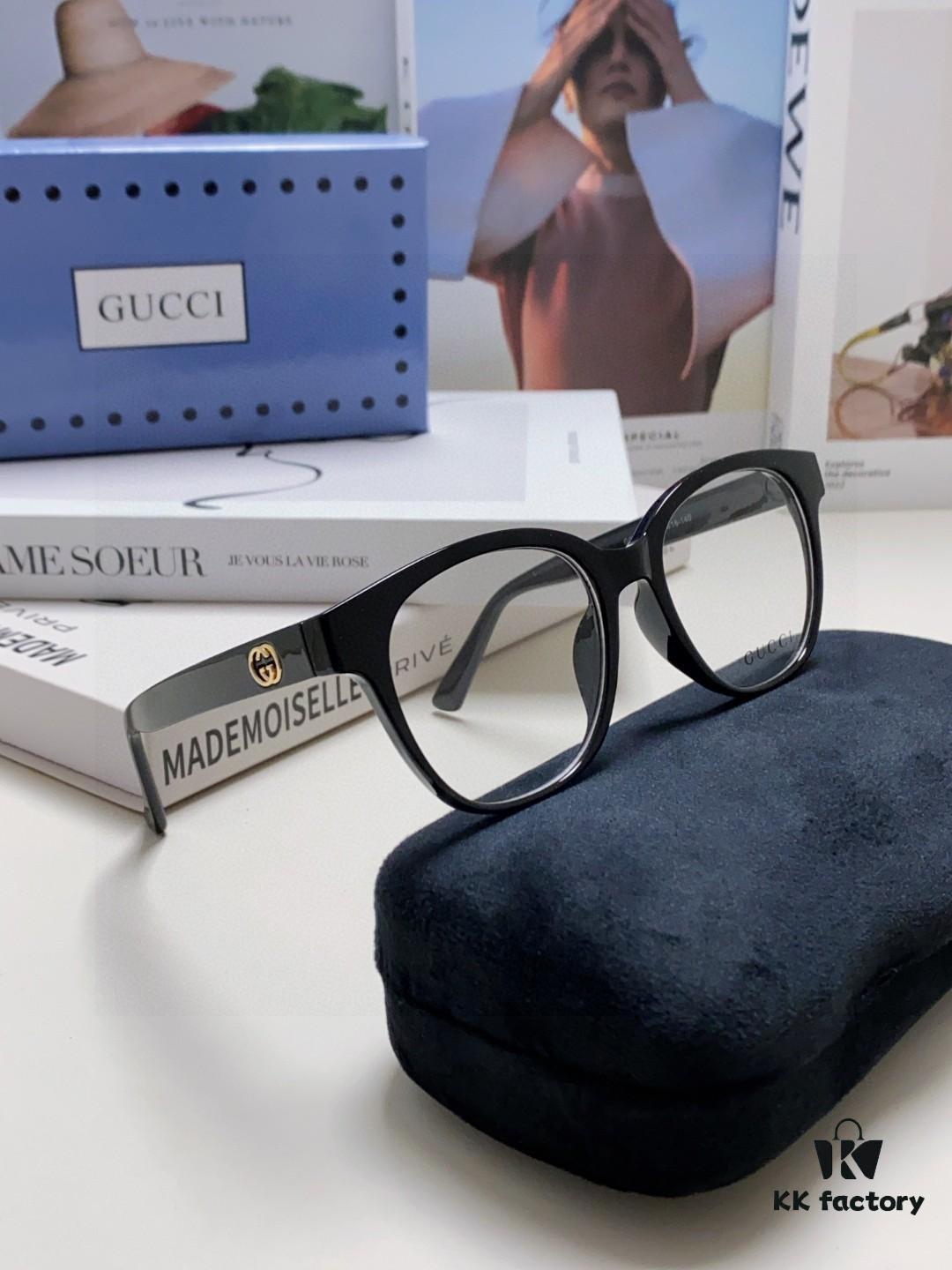 6931fe573a89a121ed54e77c Gucci 2025 New Arrival Women's Woven Art Close-Leg Frame Black Optical Glasses with Classic Red-Green Band, Fashionable Eyewear for Men and Women
