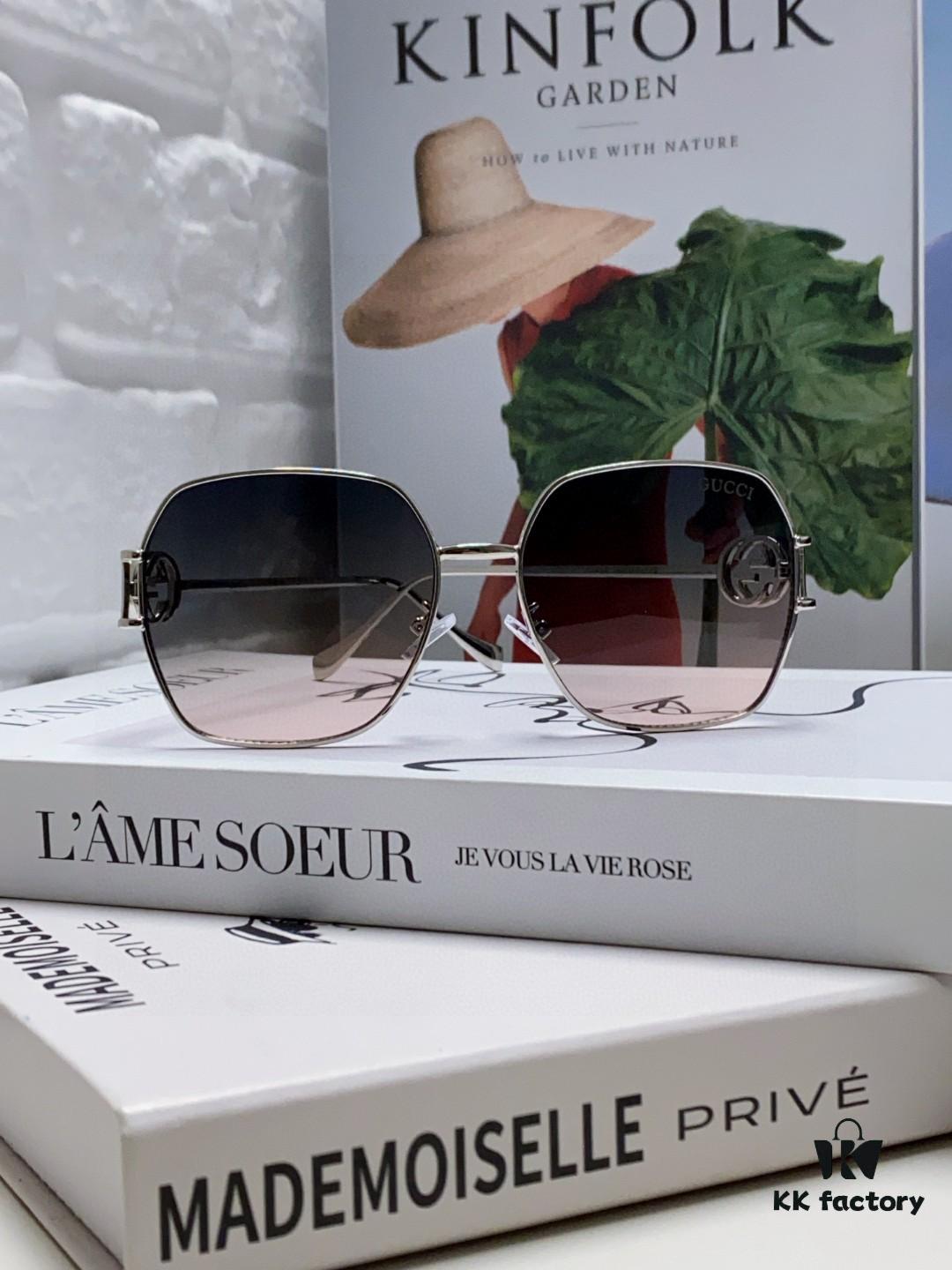 6931fe5b3a89a121ed54e7ac Gucci 2025 New Fashion Retro Stylish and Comfortable Unisex Sunglasses with Metal Avant-Garde Design, Versatile Trendy Shades Model 1207SA