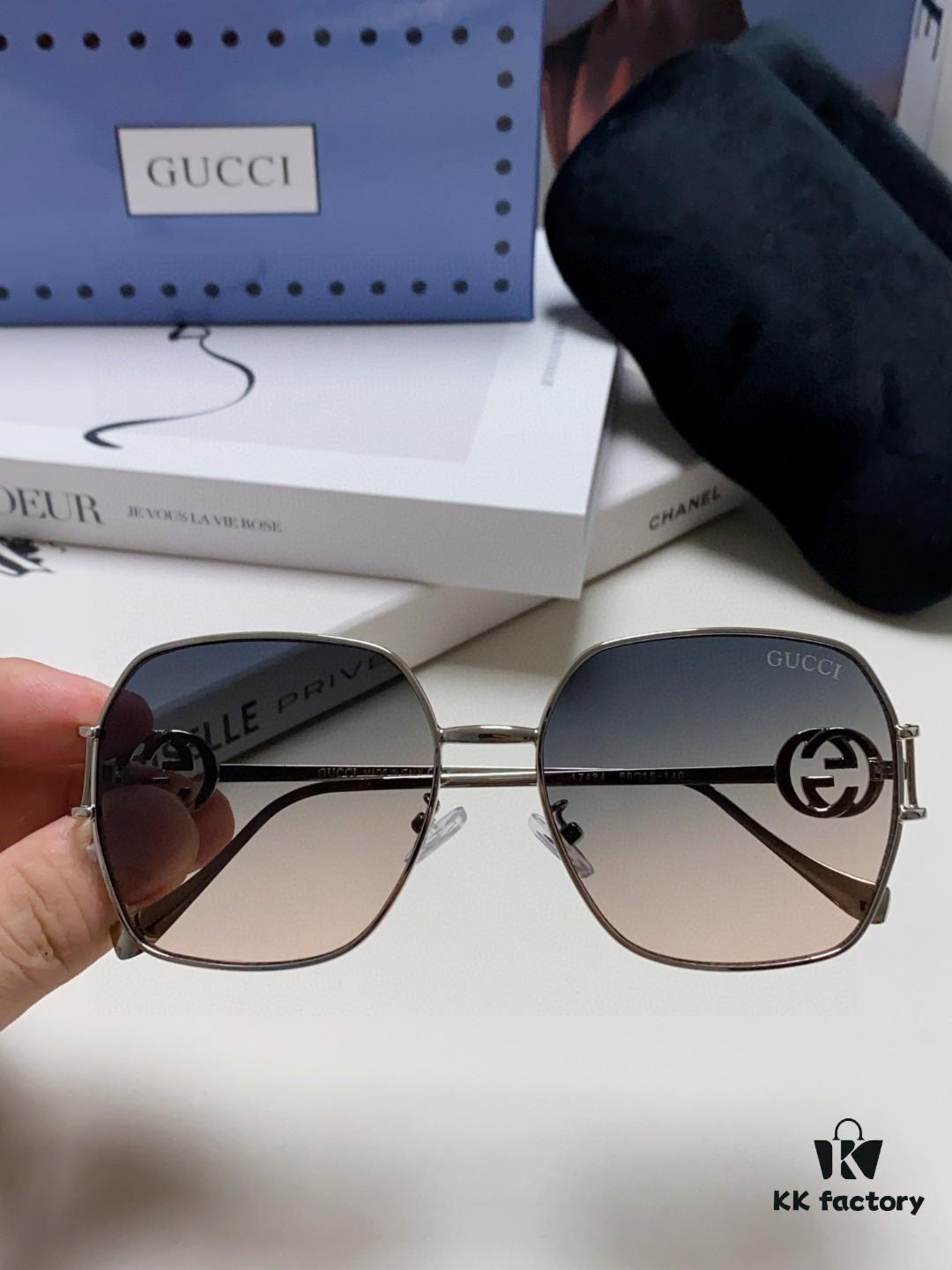 6931fe5b3a89a121ed54e7ae Gucci 2025 New Fashion Retro Stylish and Comfortable Unisex Sunglasses with Metal Avant-Garde Design, Versatile Trendy Shades Model 1207SA