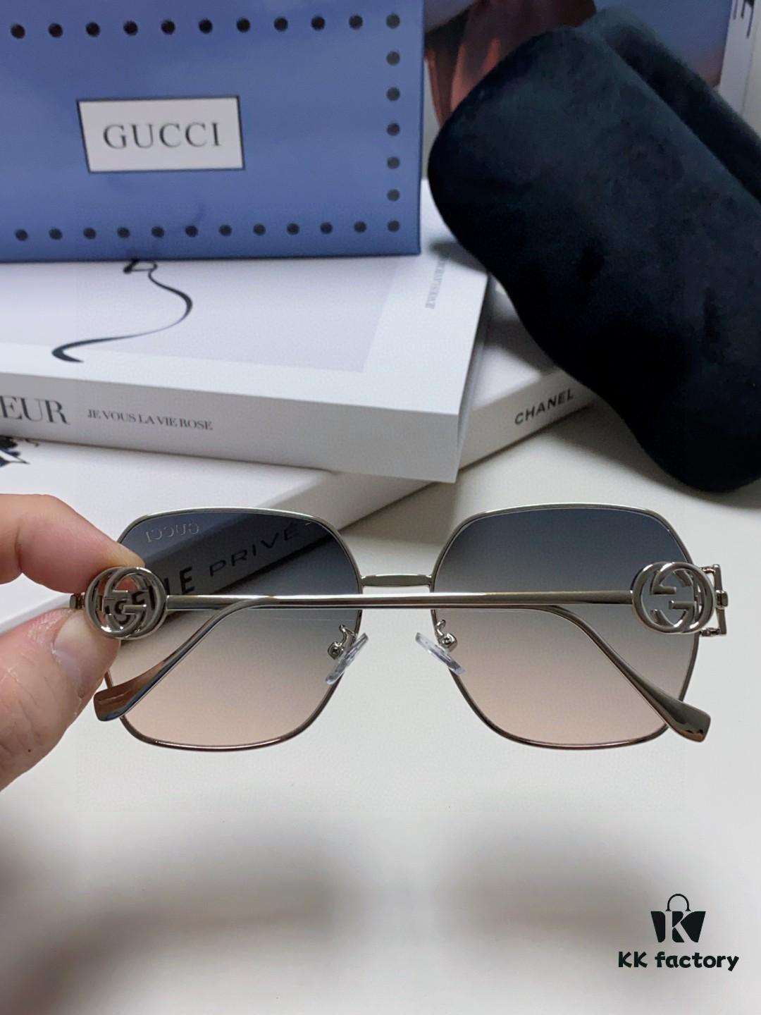 6931fe5b3a89a121ed54e7af Gucci 2025 New Fashion Retro Stylish and Comfortable Unisex Sunglasses with Metal Avant-Garde Design, Versatile Trendy Shades Model 1207SA