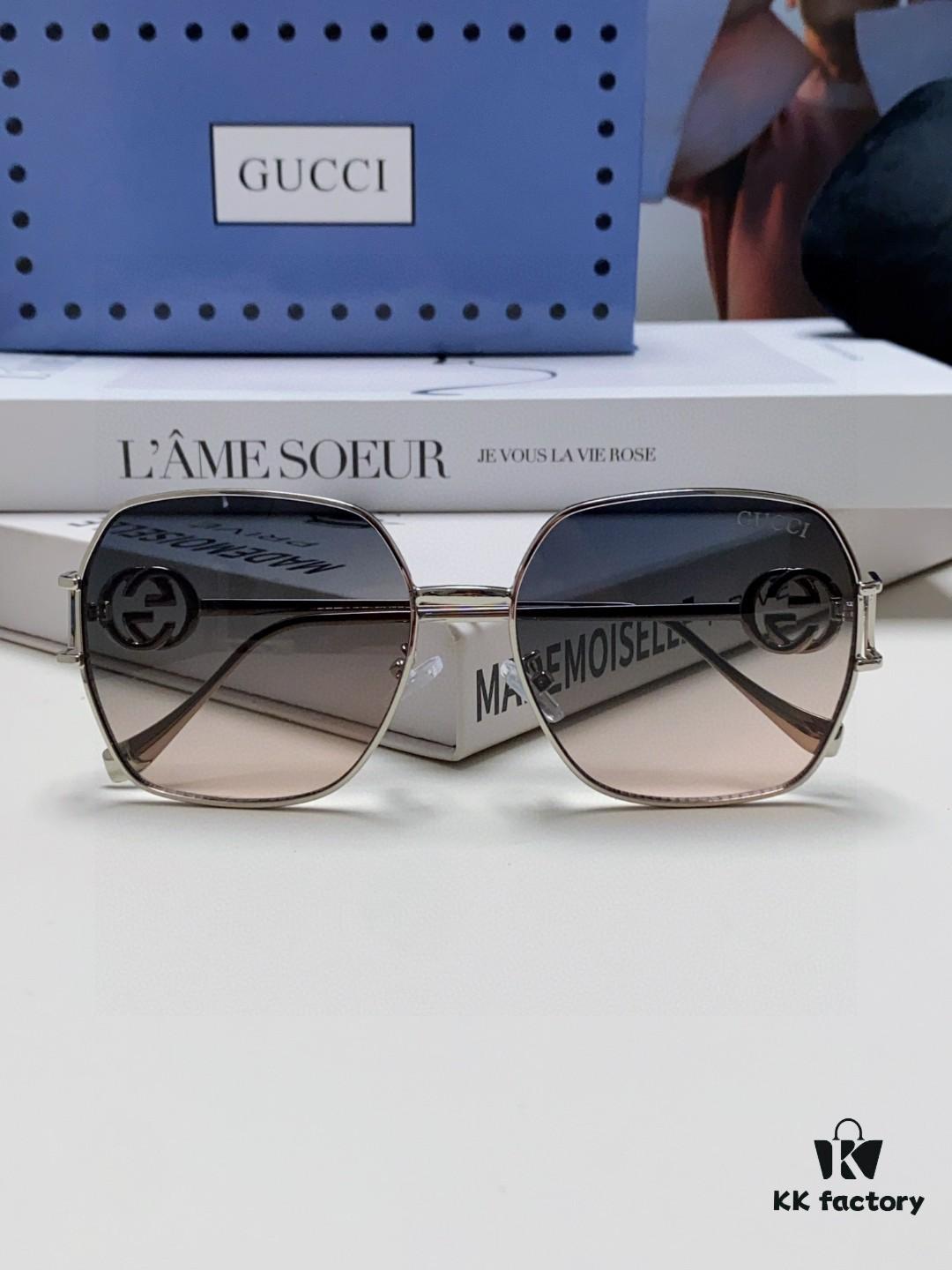 6931fe5b3a89a121ed54e7b1 Gucci 2025 New Fashion Retro Stylish and Comfortable Unisex Sunglasses with Metal Avant-Garde Design, Versatile Trendy Shades Model 1207SA