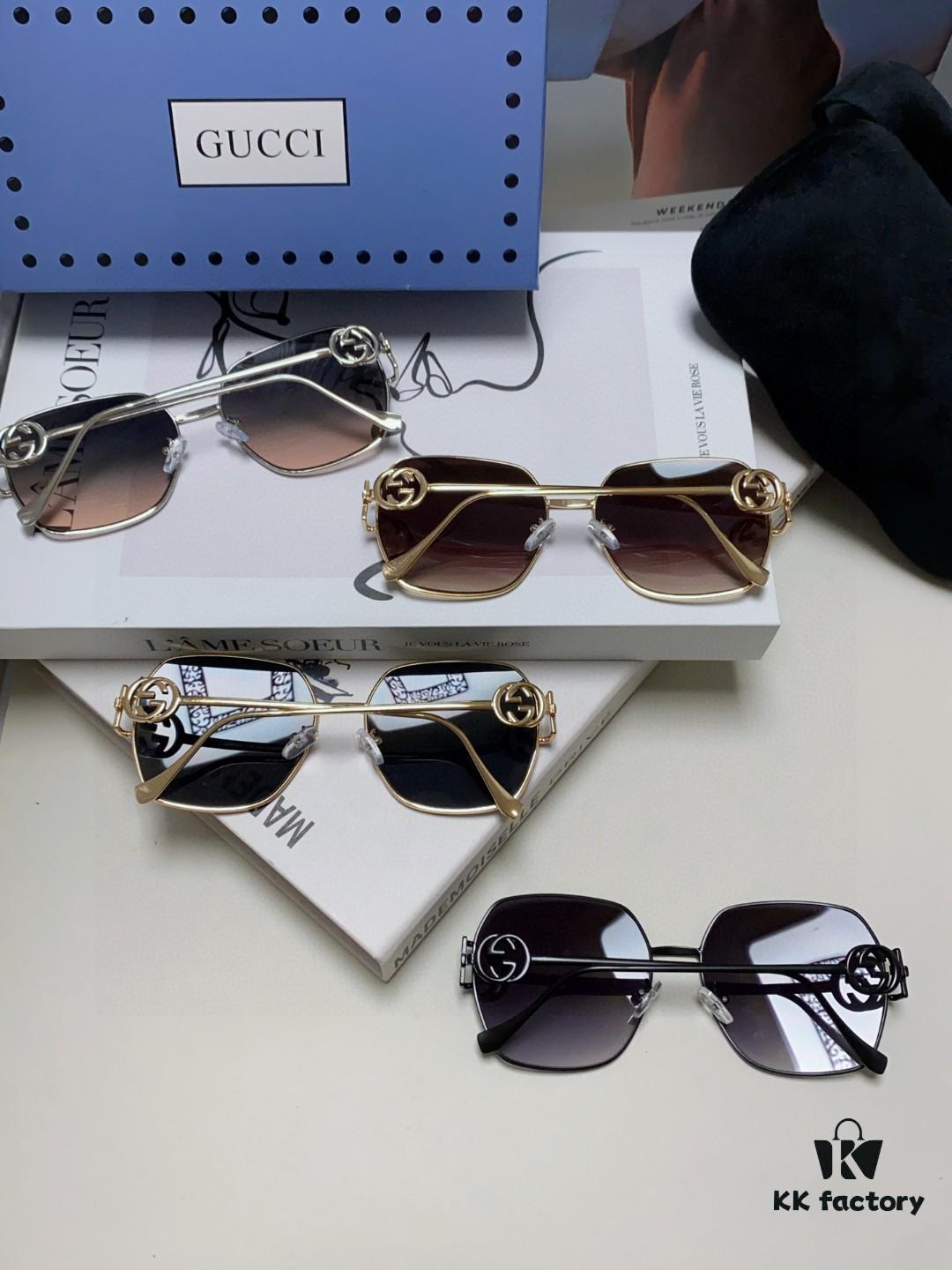6931fe5c3a89a121ed54e7bd Gucci 2025 New Arrival Fashion Retro Unisex Sunglasses with Metal Frame, Stylish and Comfortable Avant-Garde Design