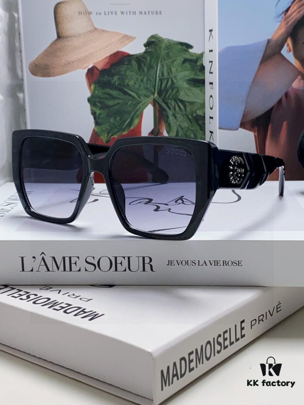 6931fe613a89a121ed54e805 Gucci 2025 New Arrival Influencer Sunglasses for Women, Black Oversized Frame Polarized Sunglasses, Round Face Friendly Celebrity Style Unisex Sun Glasses