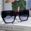 Gucci 2025 New Arrival Influencer Sunglasses for Women, Black Oversized Frame Polarized Sunglasses, Round Face Friendly Celebrity Style Unisex Sun Glasses
