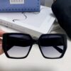 Gucci 2025 New Arrival Influencer Sunglasses for Women, Black Oversized Frame Polarized Sunglasses, Round Face Friendly Celebrity Style Unisex Sun Glasses